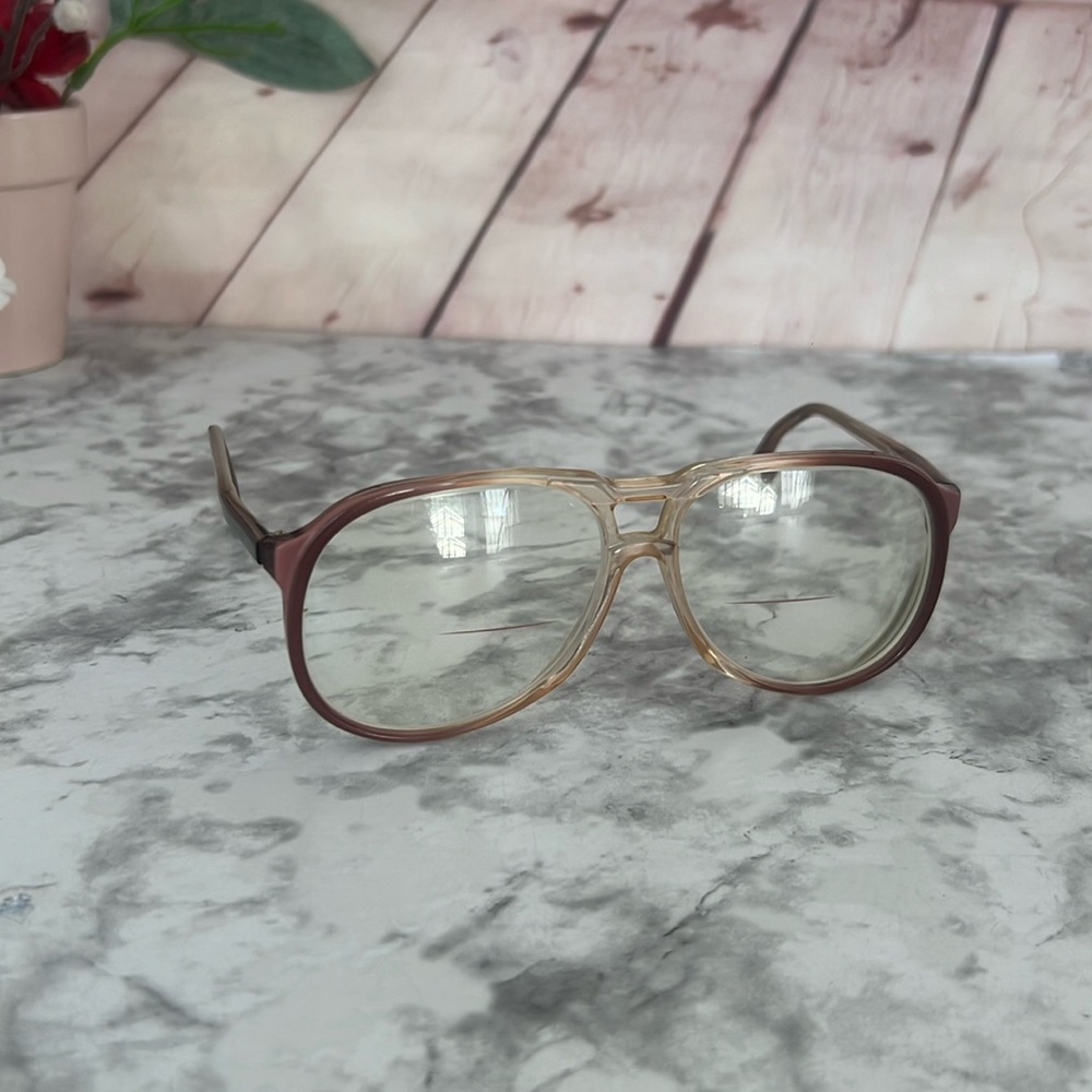70’/ 80’s Prescriped UNISEX aviator glasses OVERSIZED made in Hong Kong